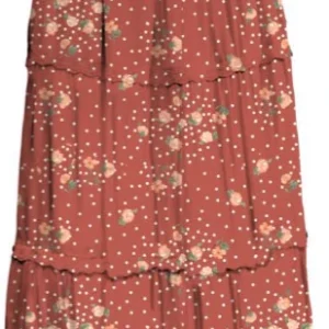 Rust Prairie Blommiga Maxi Skjorta