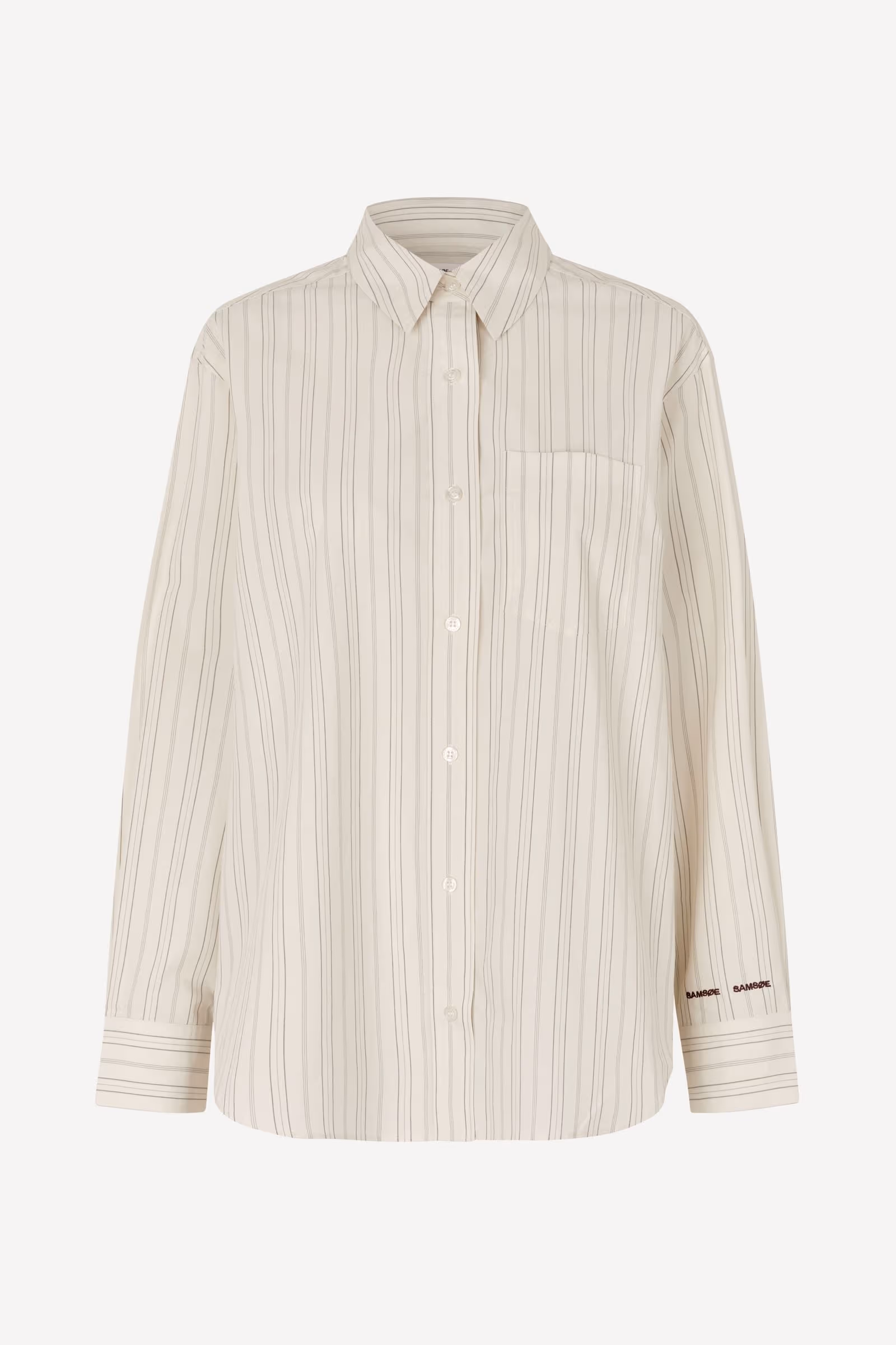 Salova Pocket Shirt, Bone Stripe