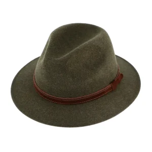 Fiebig Woolfelt Hat Traveller Olive Green