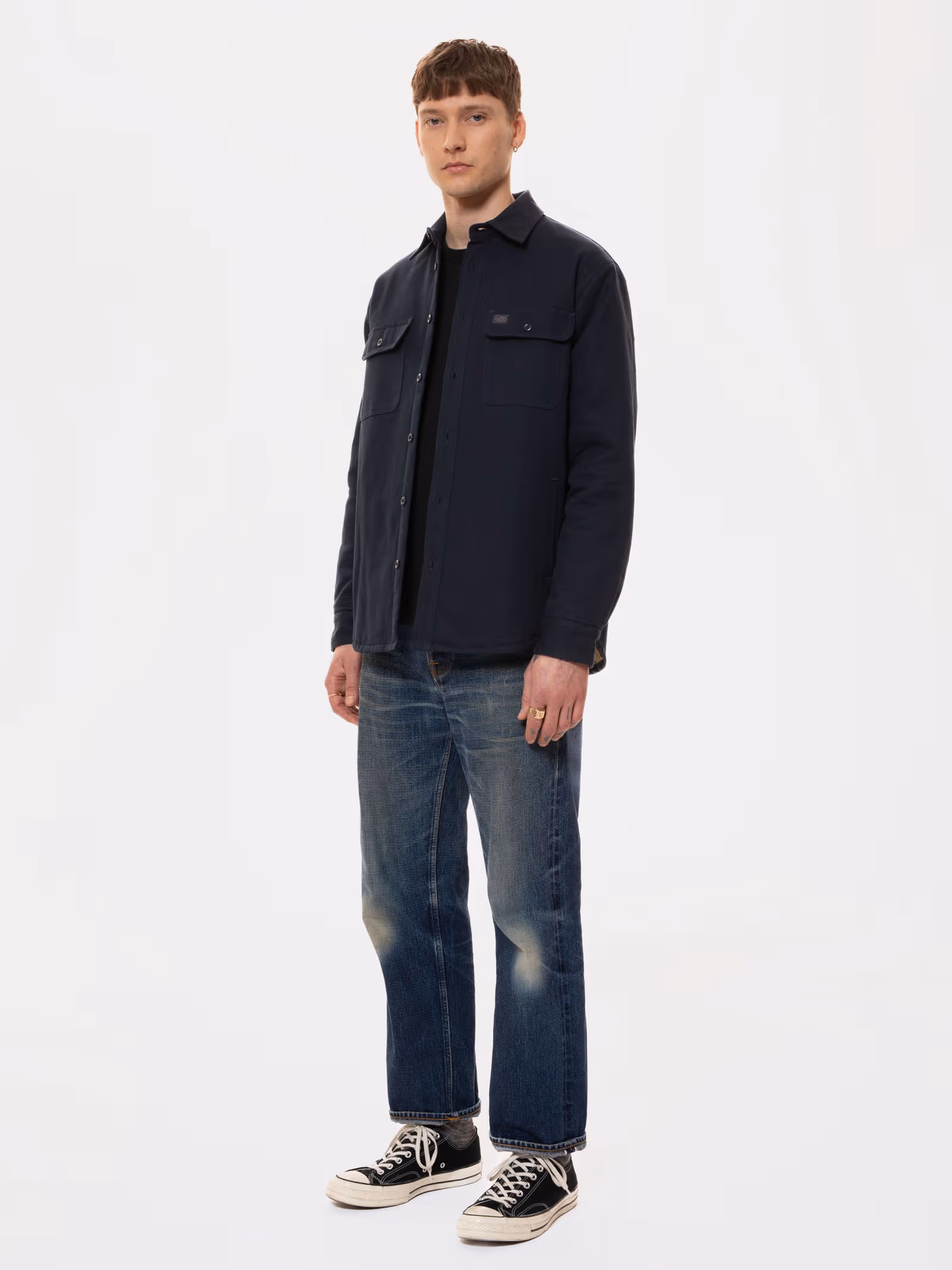 Glenn Padded Shirt, Navy - Bild 5