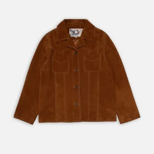 Peggy Suede Jacket, Cognac