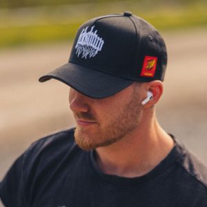 Fckshtup Flames Grey Baseball Cap / Keps 5-panel