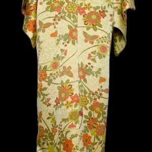 (17) Guld brun, Blommor,Komon