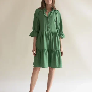Ruffled Dress Meadow, Green