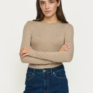 SRRoman O-neck, Silver Mink Melange